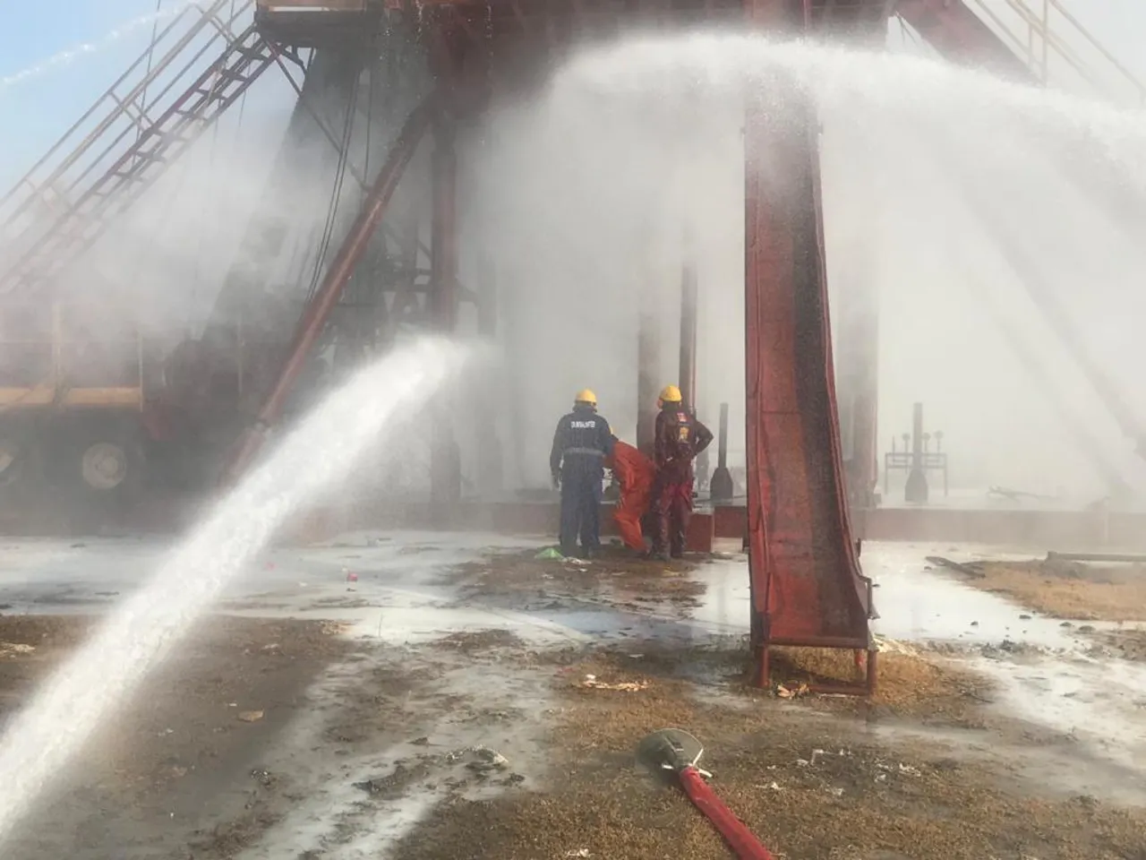 Experts working To control Baghjan gas well blowout | IN PICS