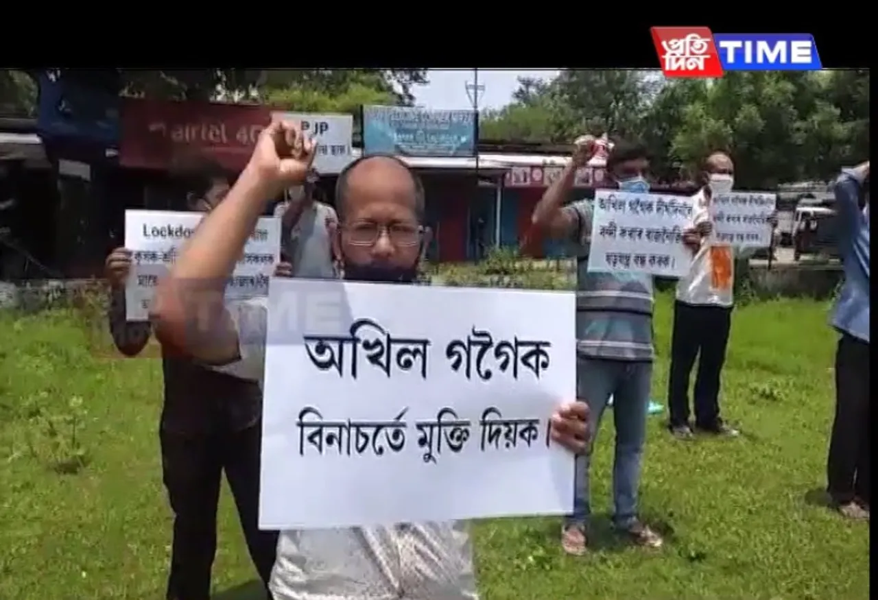 Protesters across Assam demand Akhil Gogoi’s release