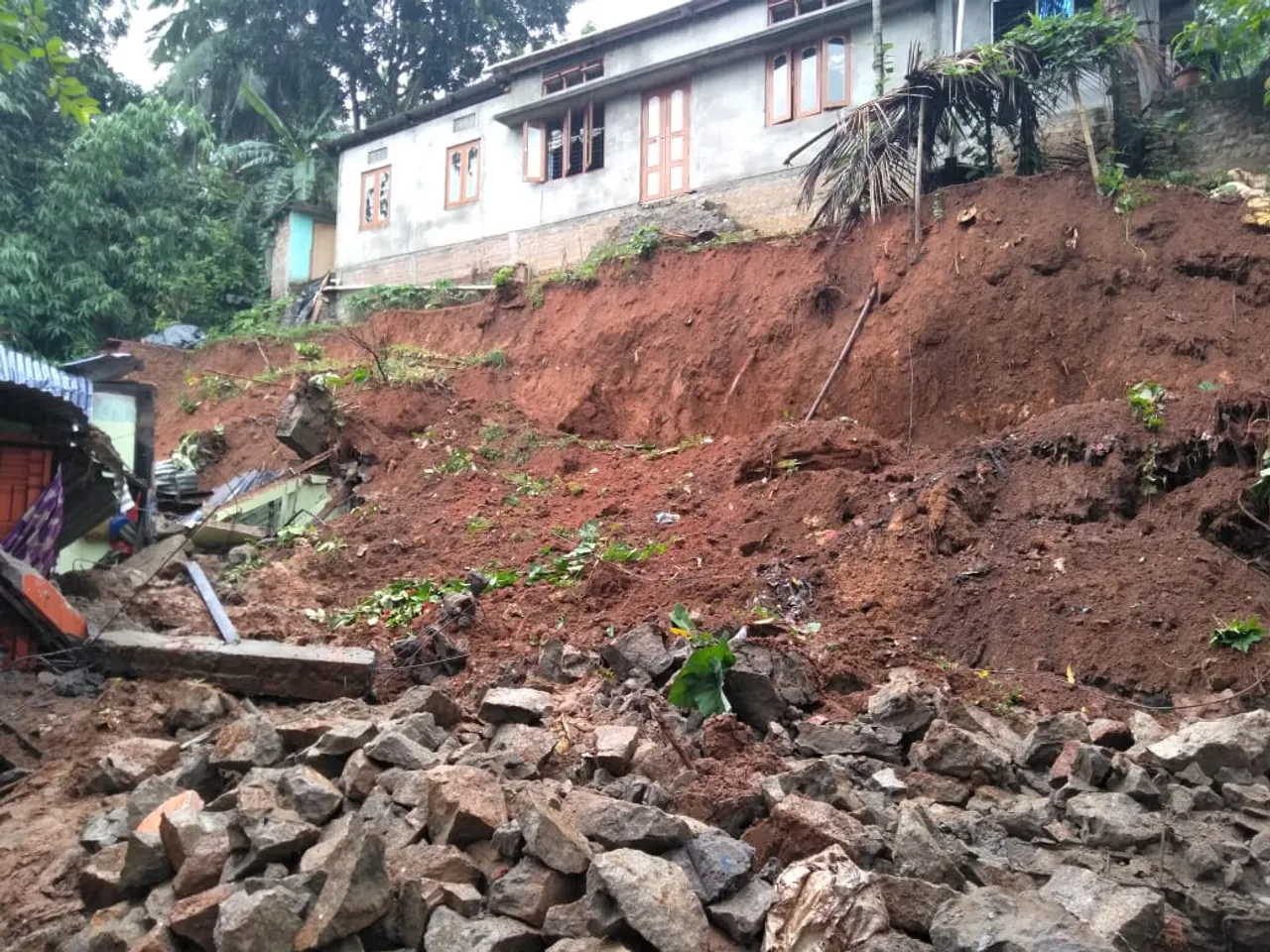 Guwahati: Heavy rain triggers landslide in Maligaon