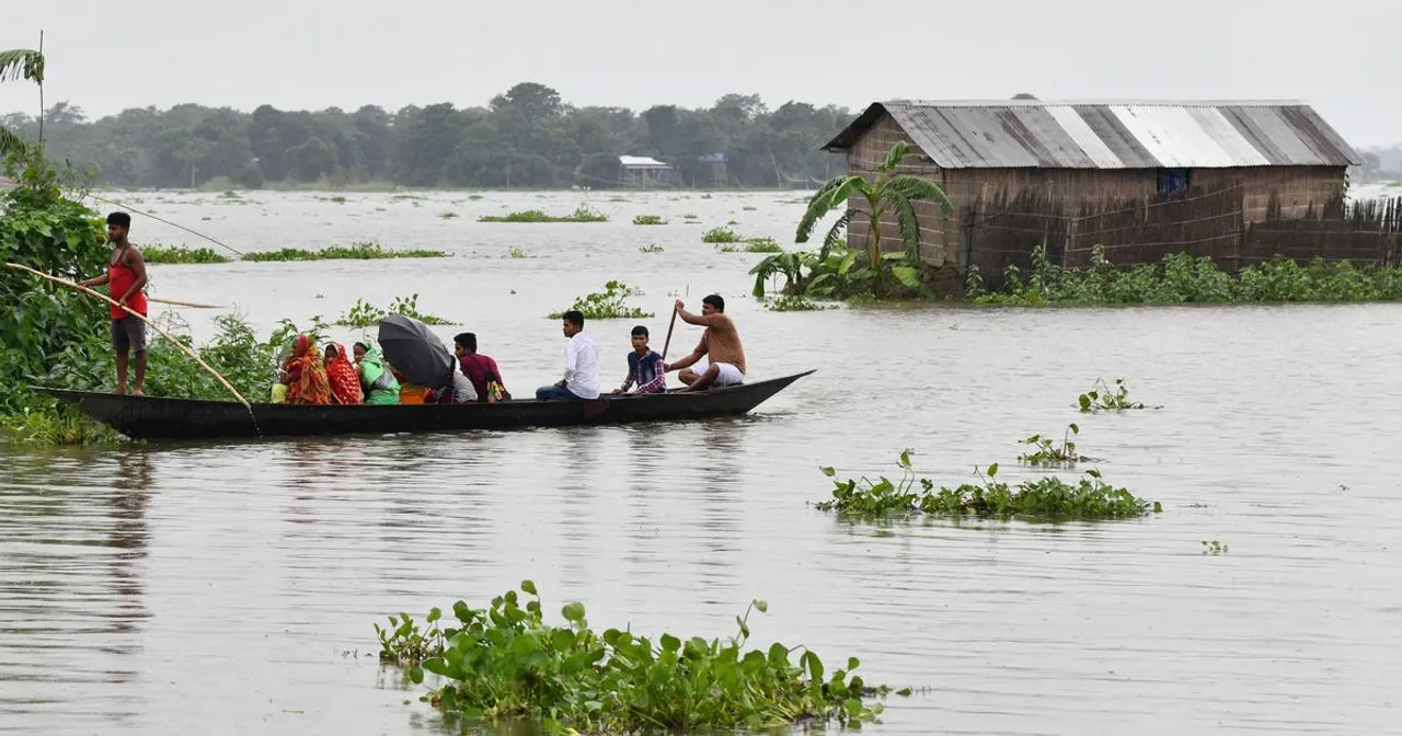 Assam Floods: Around 25 Villages In Teok Under Waters