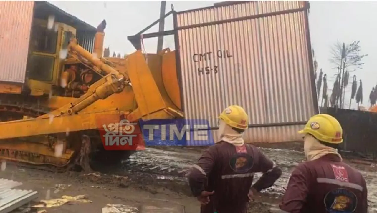Baghjan: Debris Removal Operation Continues Despite Poor Weather