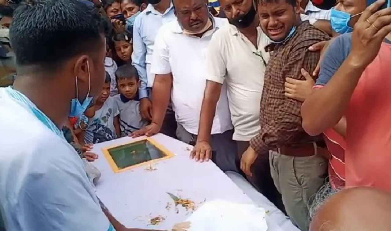 Martyr Pranay Kalita’s Mortal Remains Reaches Pathsala