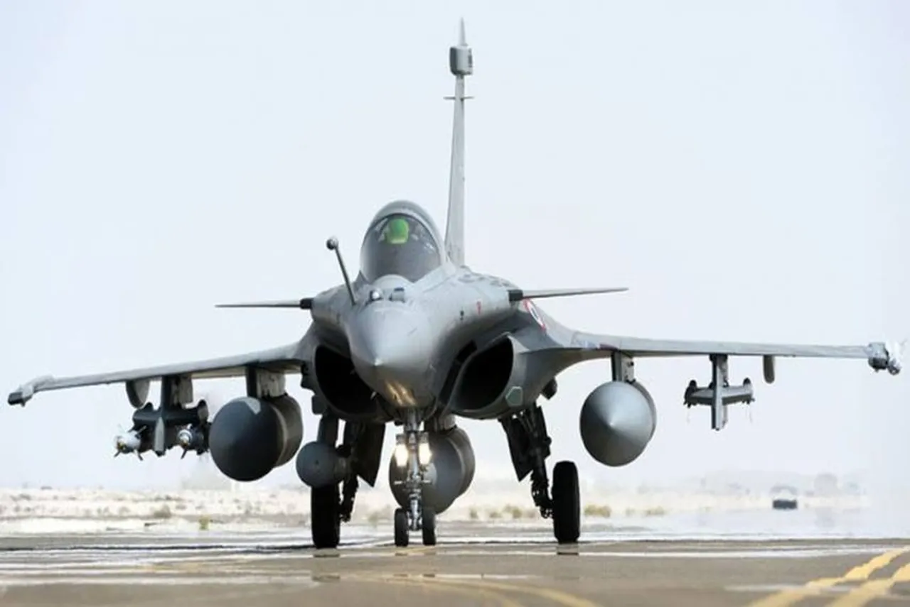 Five Rafales take off for India