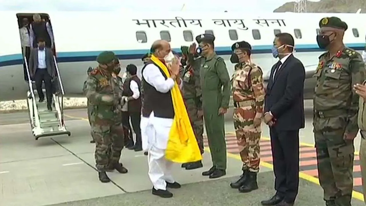 Rajnath Singh Arrives Leh To Review Situation