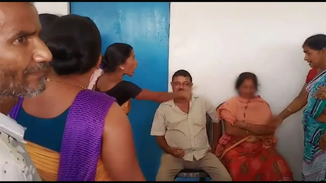 BJP Female Panchayat President Attacked