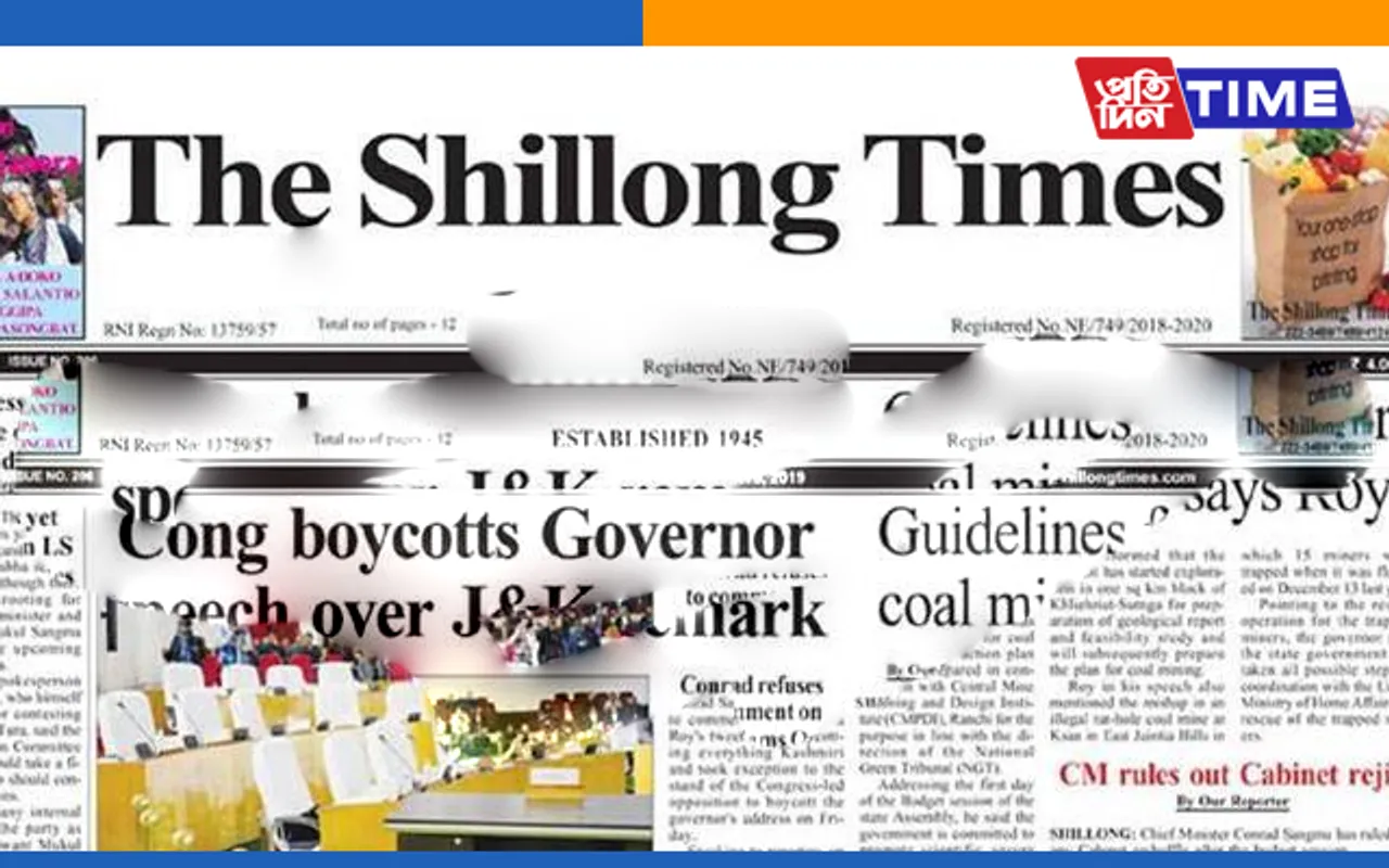 Shillong Times To Stop Printing For ‘Violating COVID-19 Protocols’