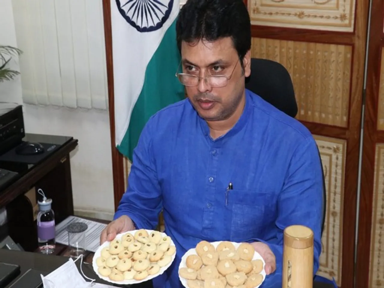 Tripura CM Launches Bamboo Cookies, Honey Bottles