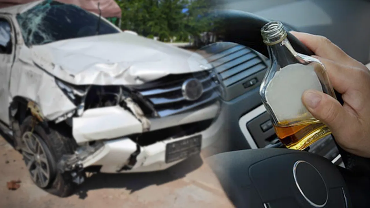 Drunk Driver Crashes Into Electric Pole