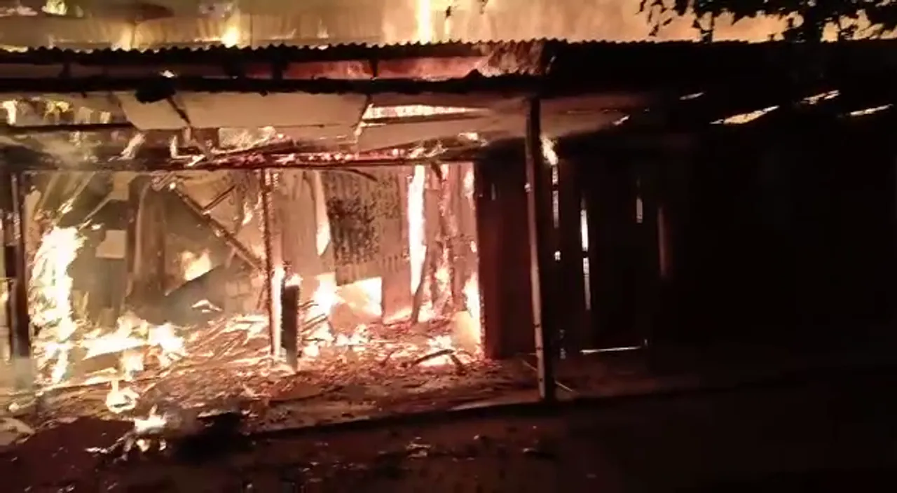Fire in Barpathar, Property Worth Lakhs Gutted
