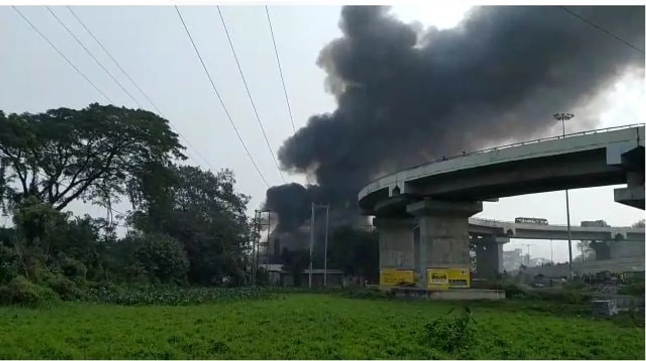 Jalukbari: Cylinder Blast Causes Massive Fire