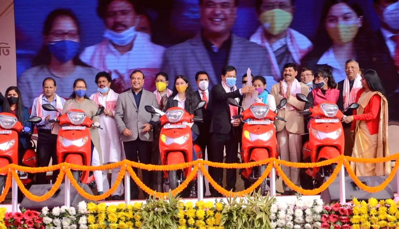 Guwahati: Girl Students Benefitted Under Free Scooty Scheme