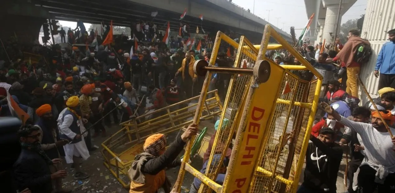 Farmers Allege “Anti-Social Elements” Infiltrated Rally