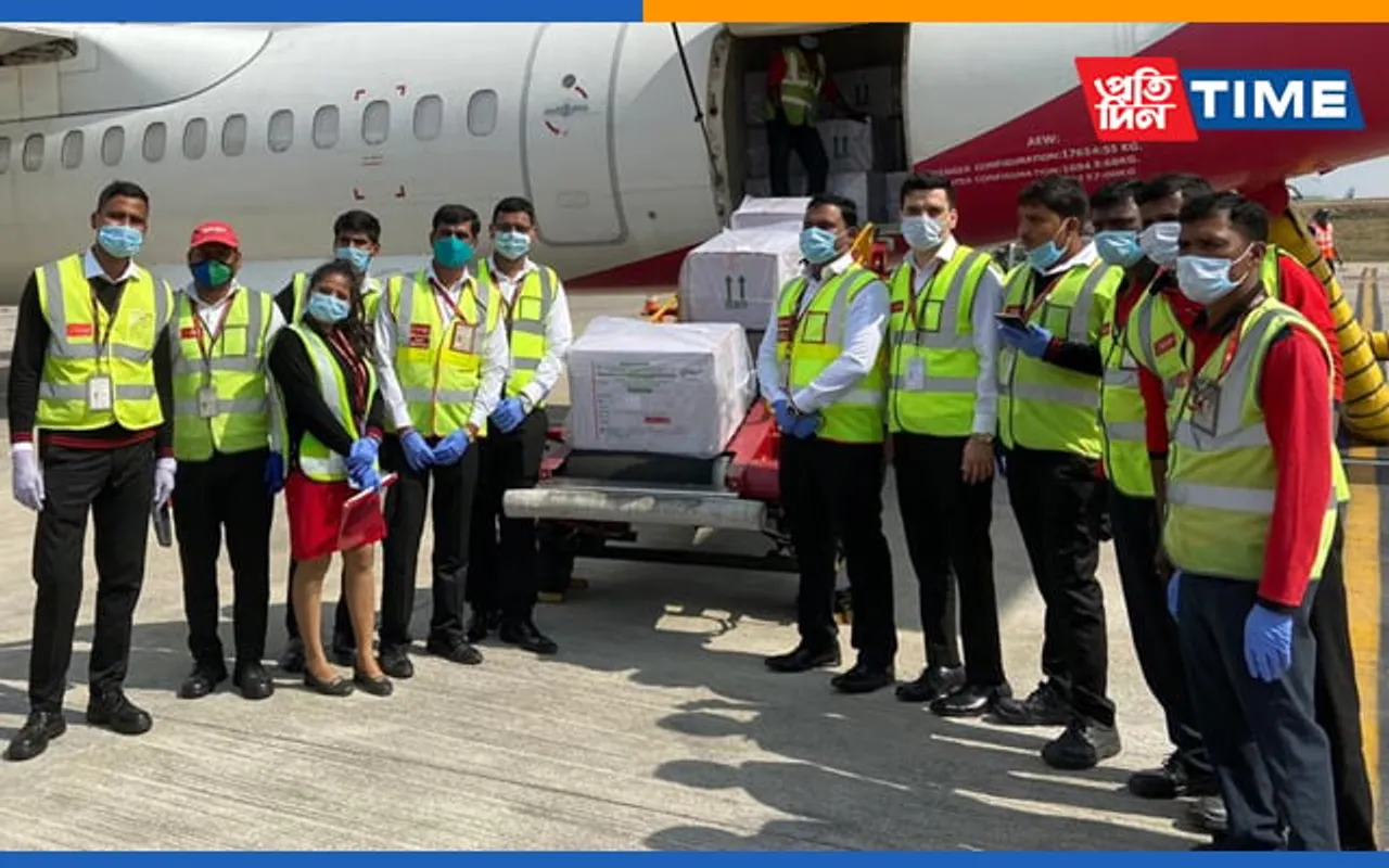 SpiceJet Carries 276,000 Doses Of Covishield To Guwahati