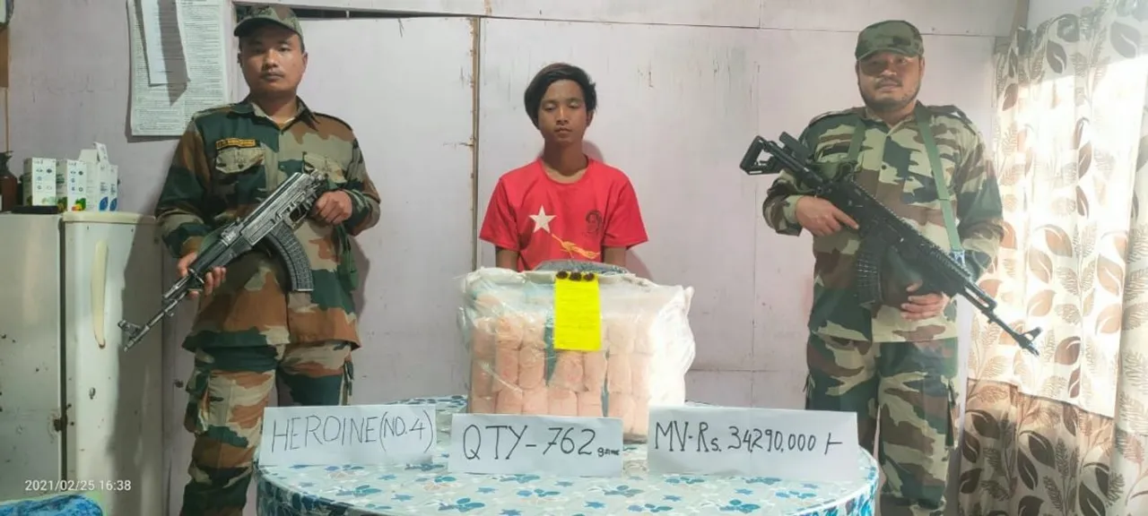 Heroin Worth ₹ 3.4 Crore Seized In Mizoram, 1 Held