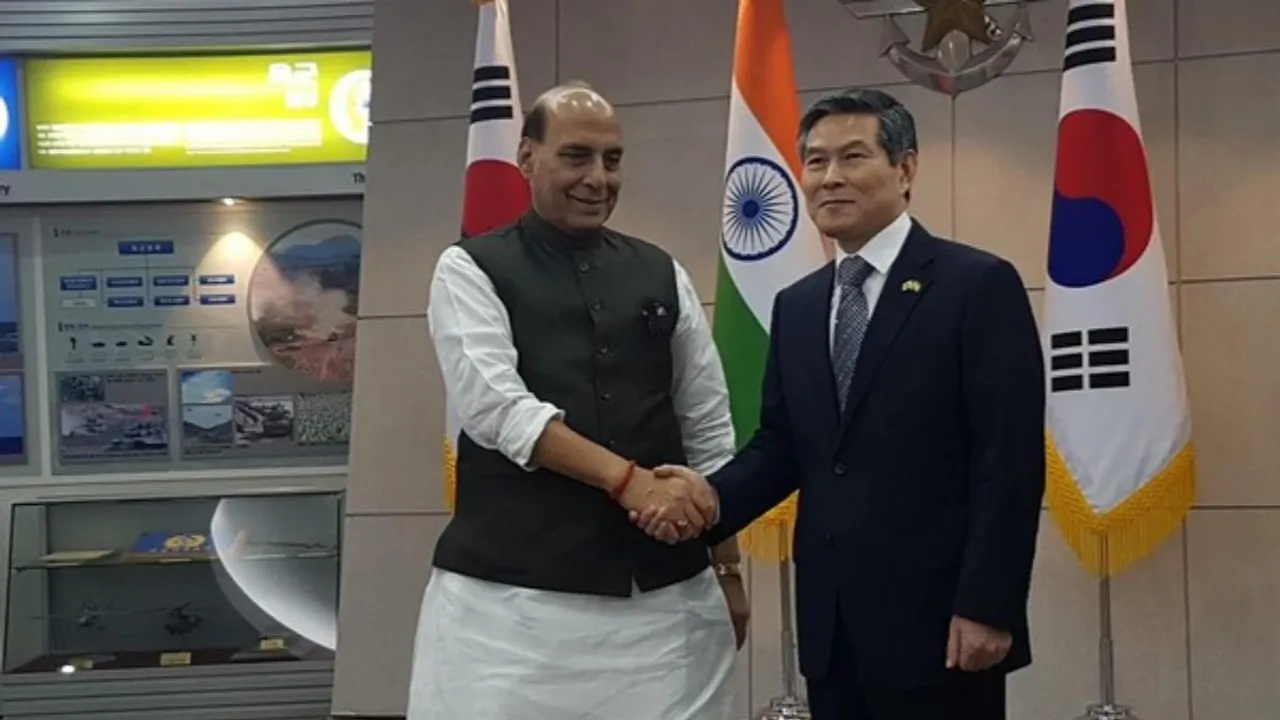 Rajnath Singh Holds Meeting With South Korean Counterpart In Delhi