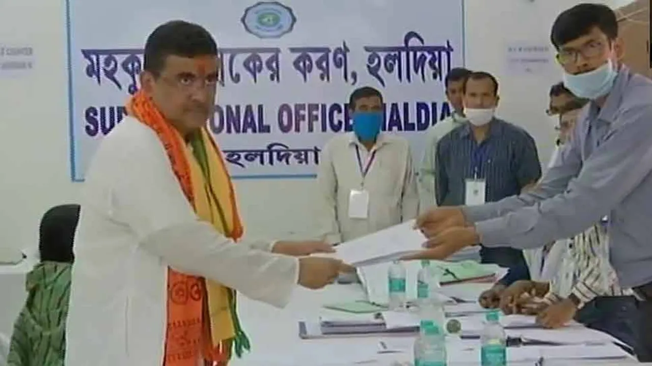 BJP’s Suvendu Adhikari Files Nomination from Nandigram