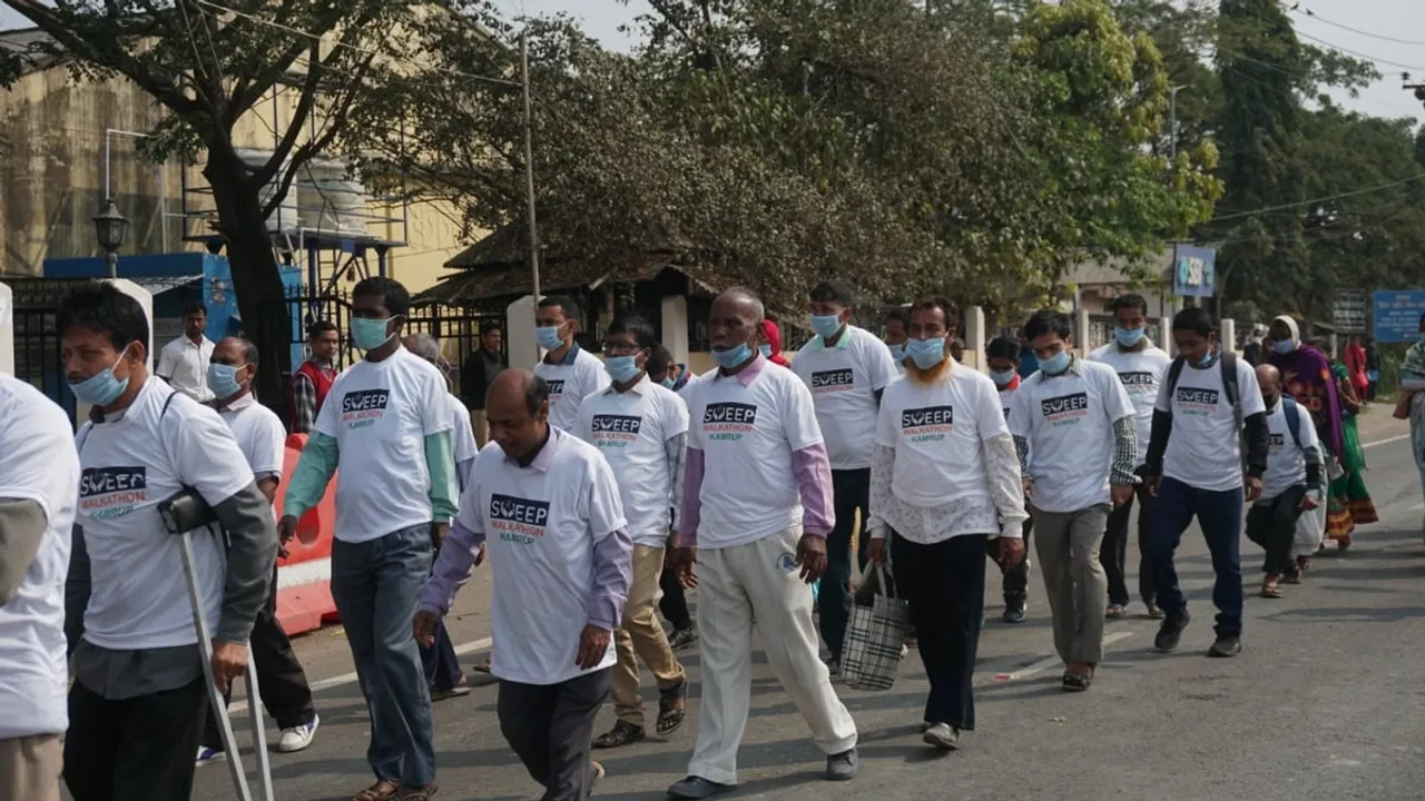 Kamrup: Walkathon Organised On Inclusive Voting