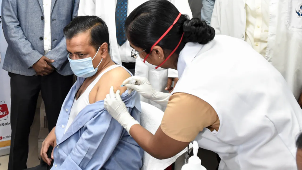 Delhi CM Arvind Kejriwal Takes 2nd Dose of COVID Vaccine