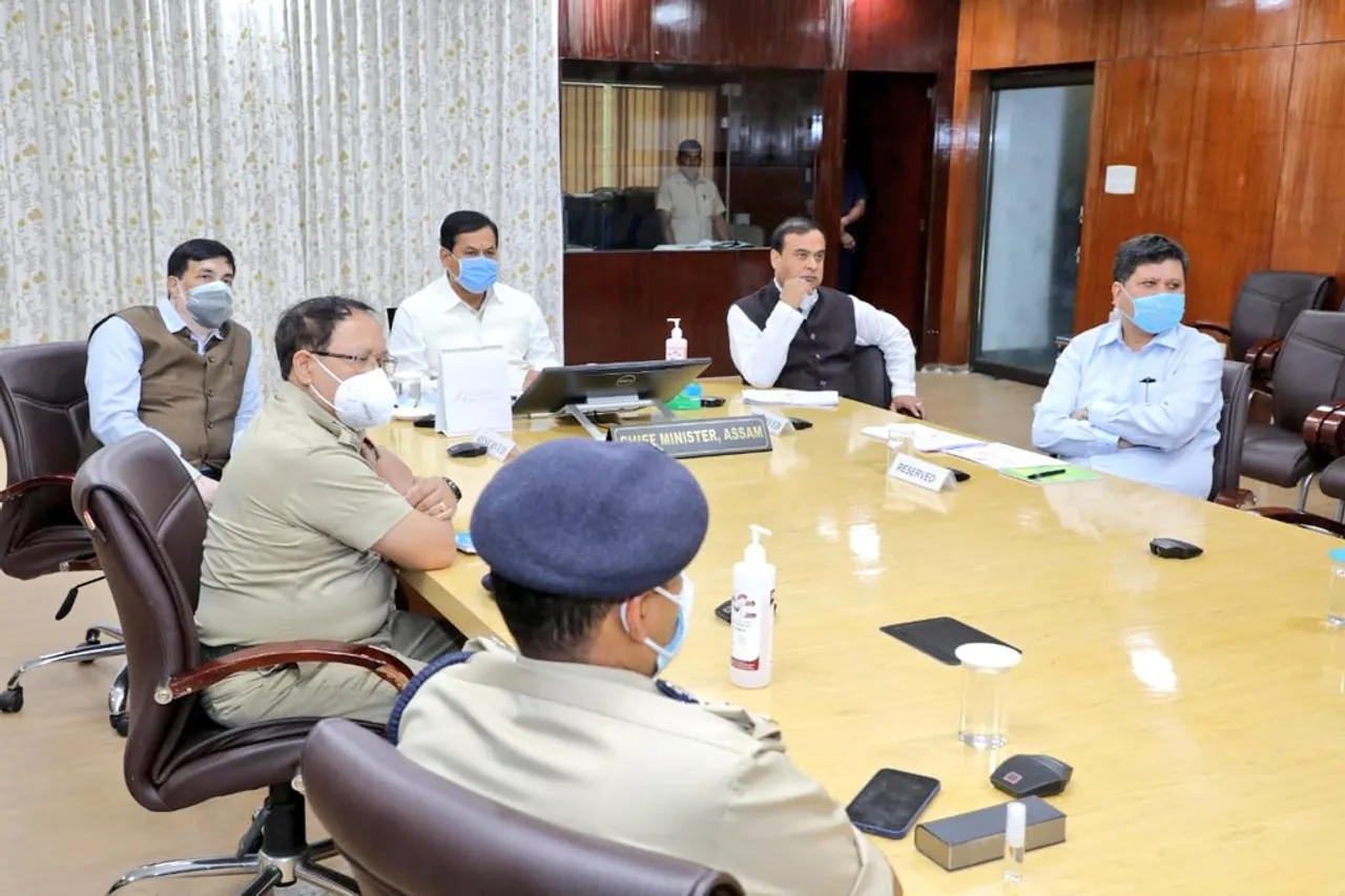 Assam CM Sonowal Reviews COVID-19 Situation