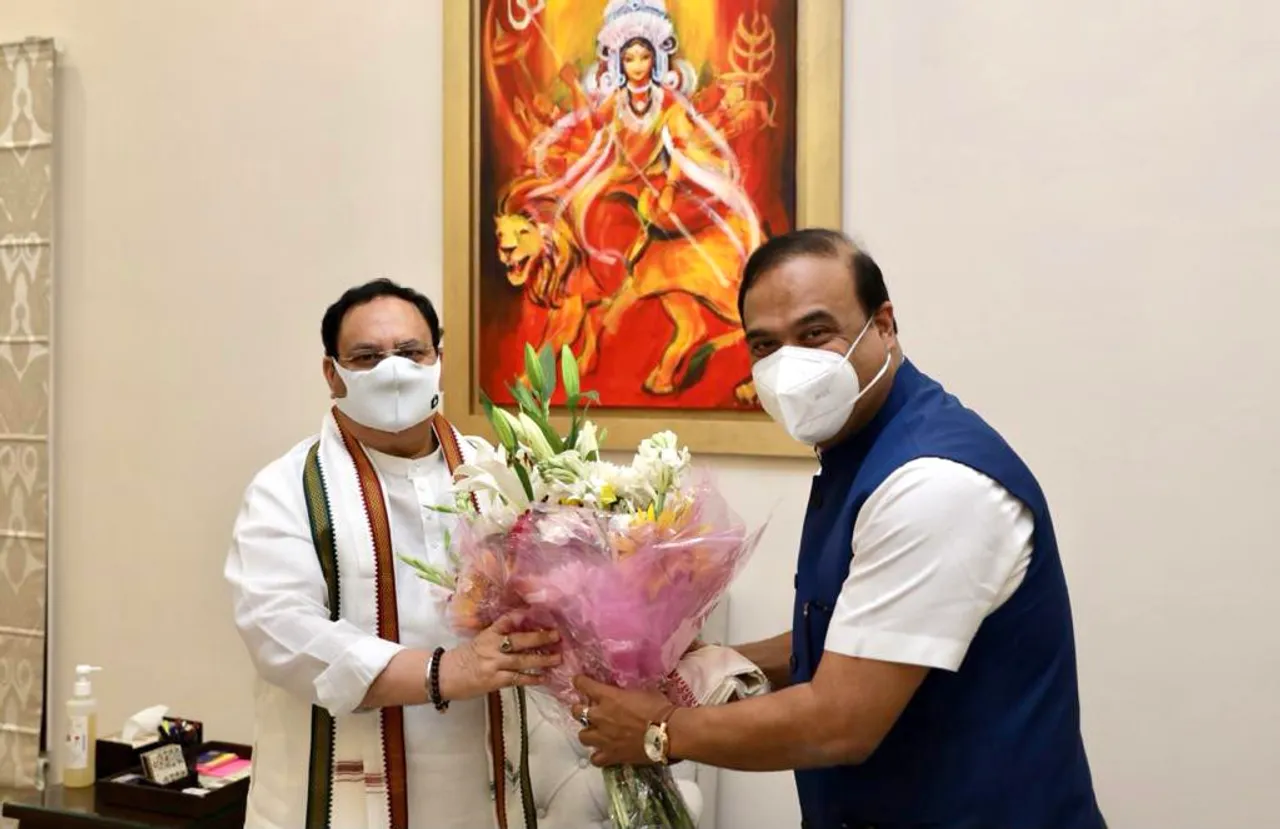 CM Sarma Briefs BJP Prez JP Nadda On Assam’s Fight Against Covid