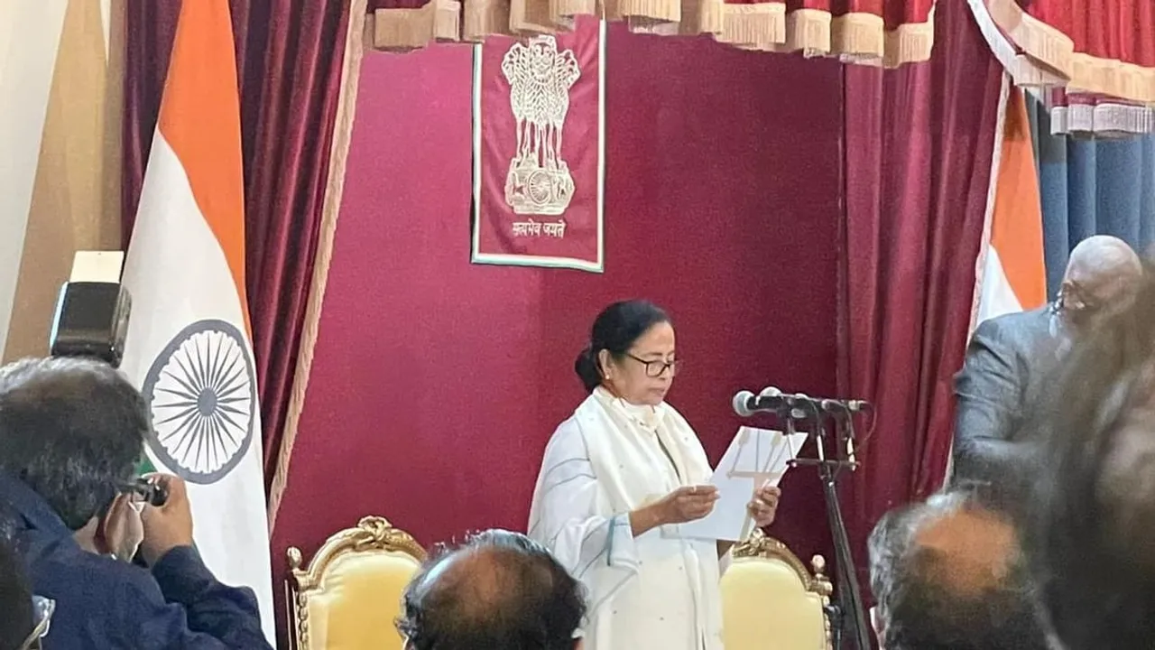 Mamata Banerjee Takes Oath as Bengal CM for 3rd Time
