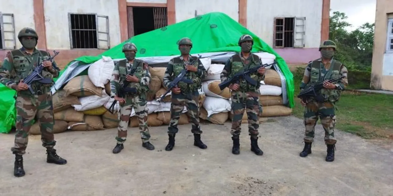 Mizoram: Assam Rifles Seized 127 Bags of Areca Nuts