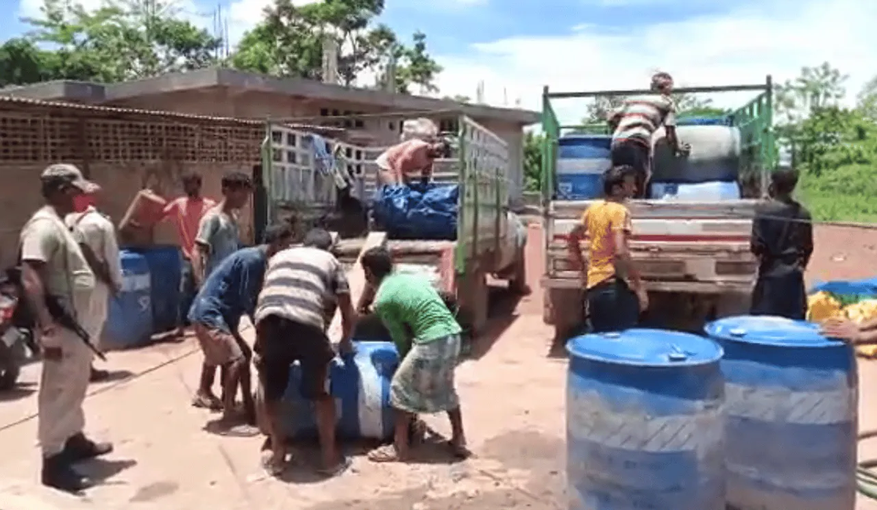 Large Quantity of Illegal Oil Seized in Bokakhat