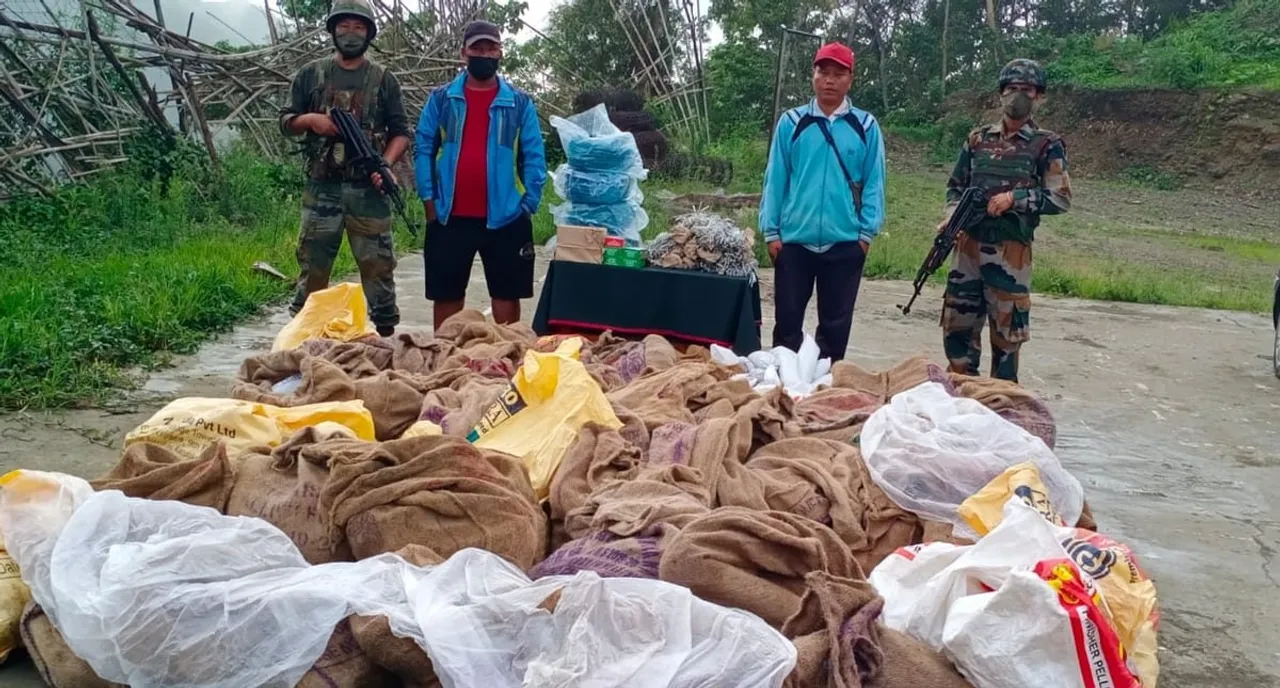 Huge Cache Of Explosives Seized In Mizoram, 2 Nabbed