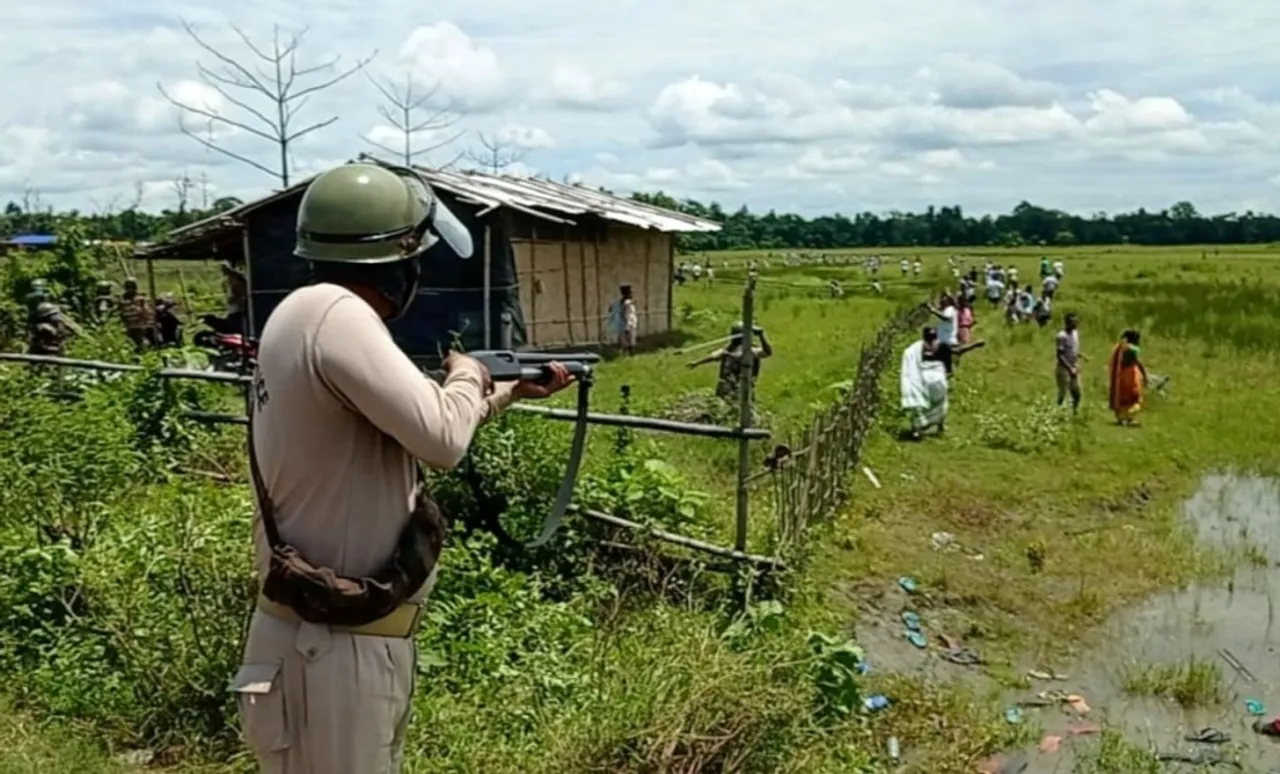 Several Injured Amid Clash With Police In Baghjan Protest