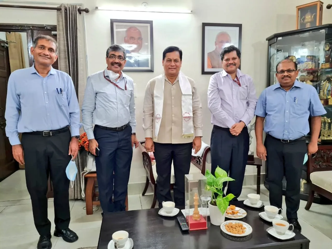 Ex CM Sonowal Takes Charge As Union Minister For Ayush, Ports, Shipping and Waterways