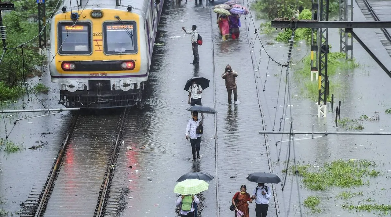Mumbai: Local Train Services Hit due to Heavy Downpour