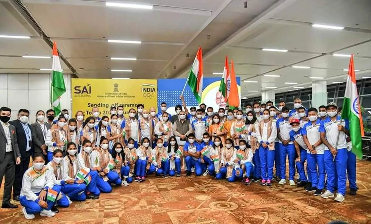 First Batch Of Olympic-Bound Indian Contingent Reaches Tokyo