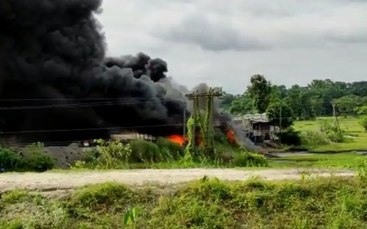 Assam: Massive Fire Takes Place In Pathsala