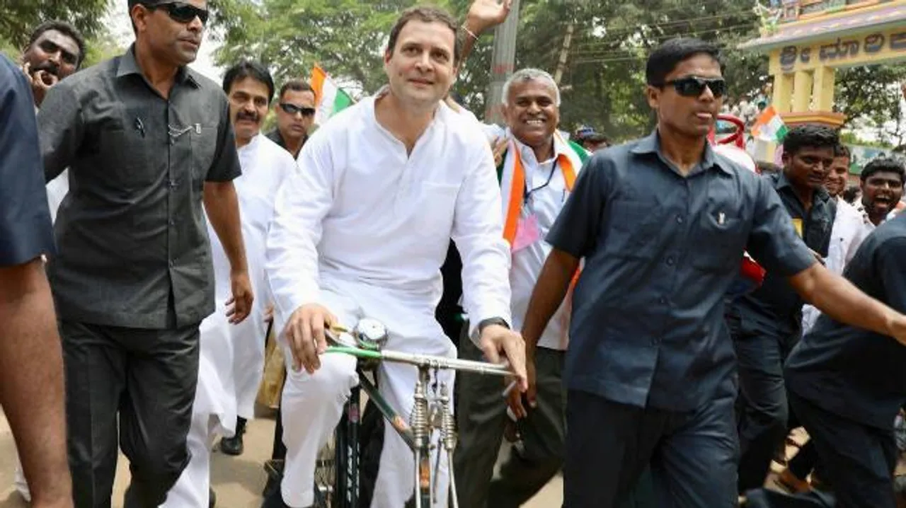 Rahul Gandhi Leads Bicycle Rally to Parliament Over Fuel Price Rise