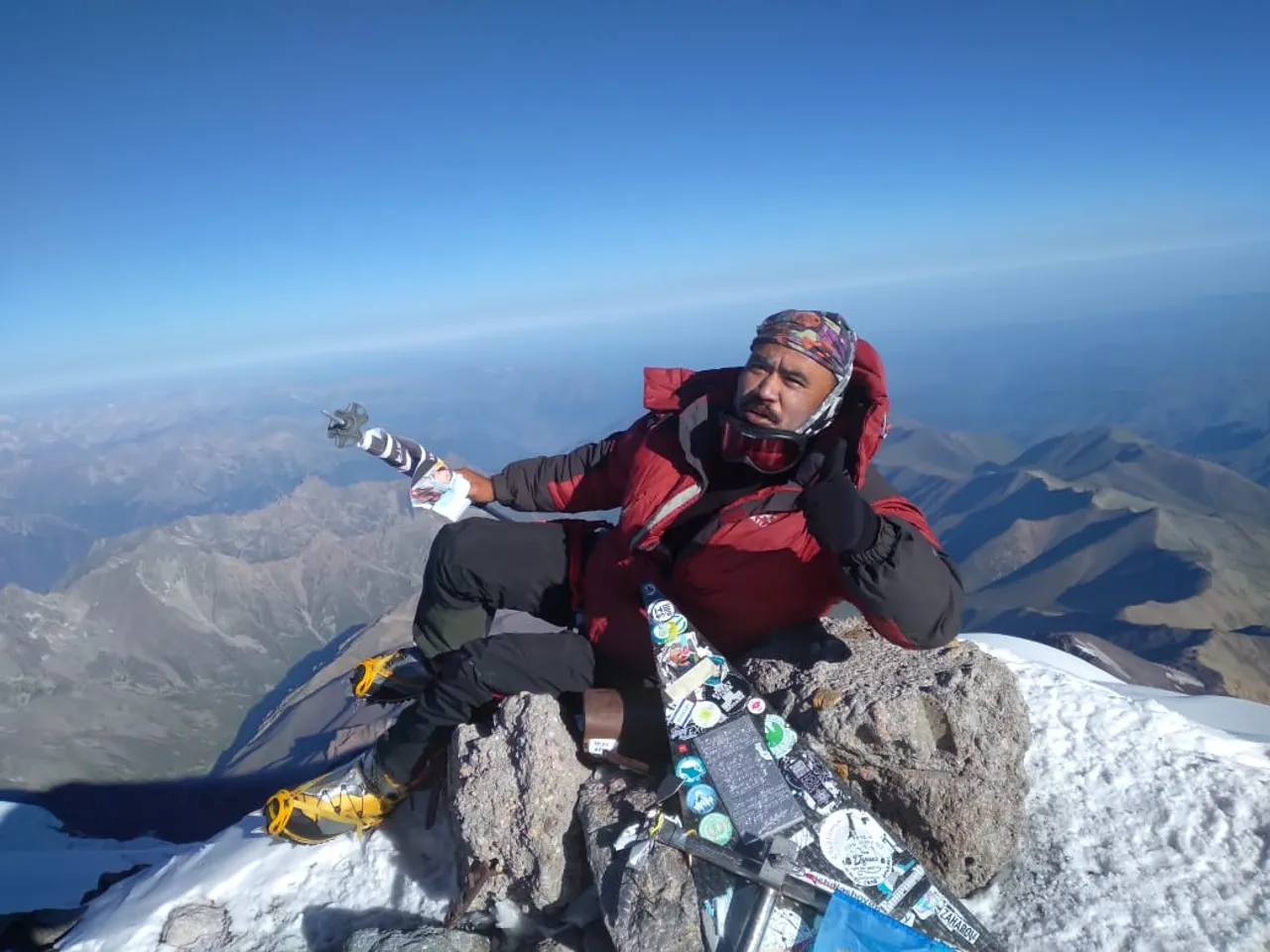 Naba Kumar Phukan Ascends To The Peak Of Mount Elbrus, Brings Laurel To India