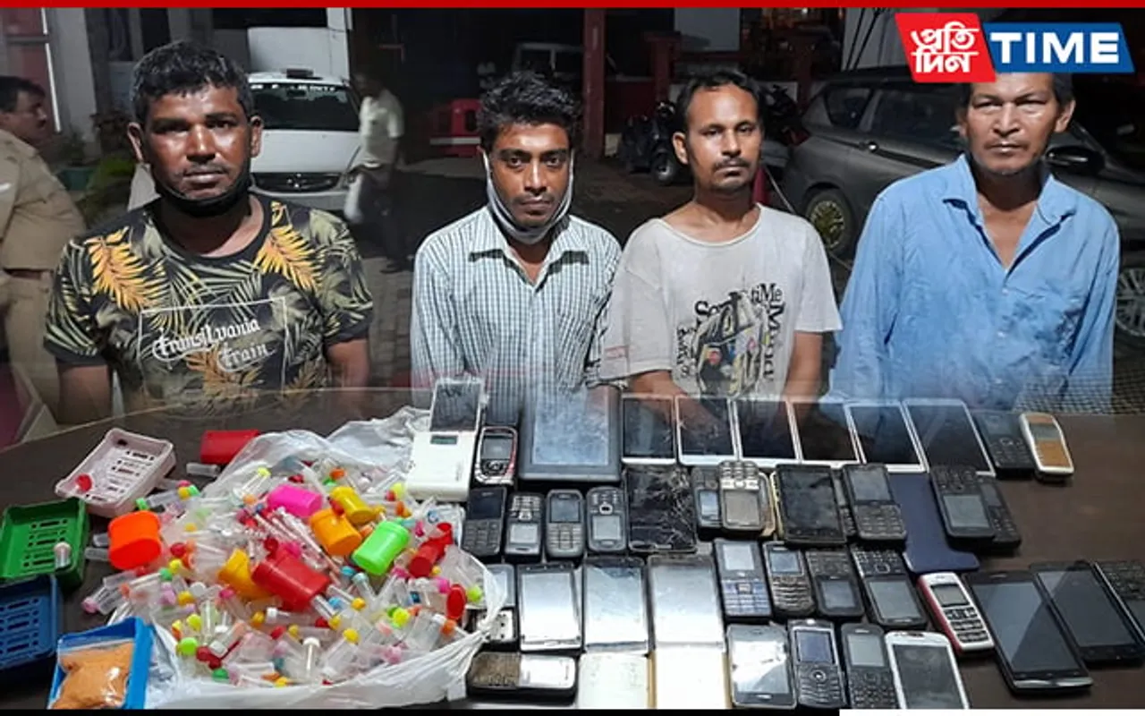 4 Drug Peddlers Arrested In Guwahati; Heroin, 45 Mobile Phones Recovered