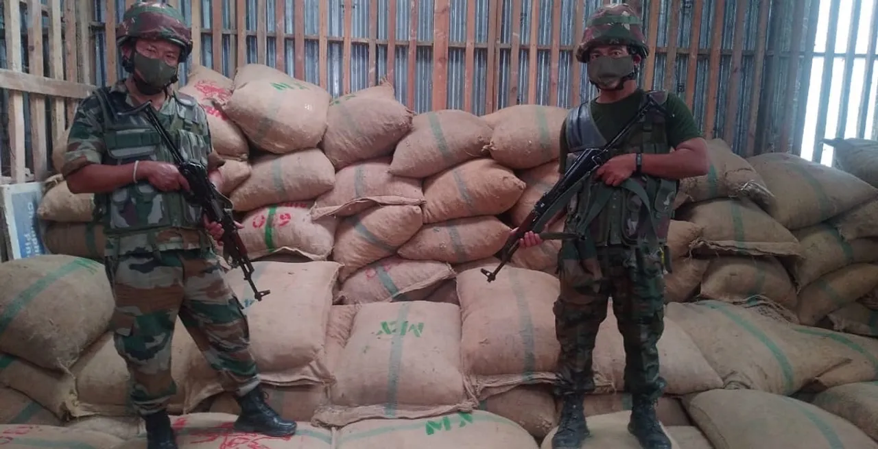 Areca Nuts Worth Rs. 1.03Cr Seized by Assam Rifles in Mizoram