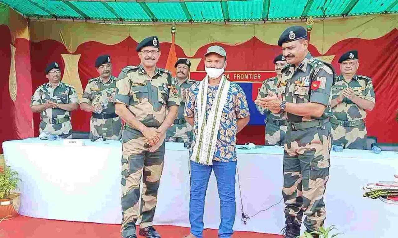 NLFT Commander Surrenders Before BSF In Tripura