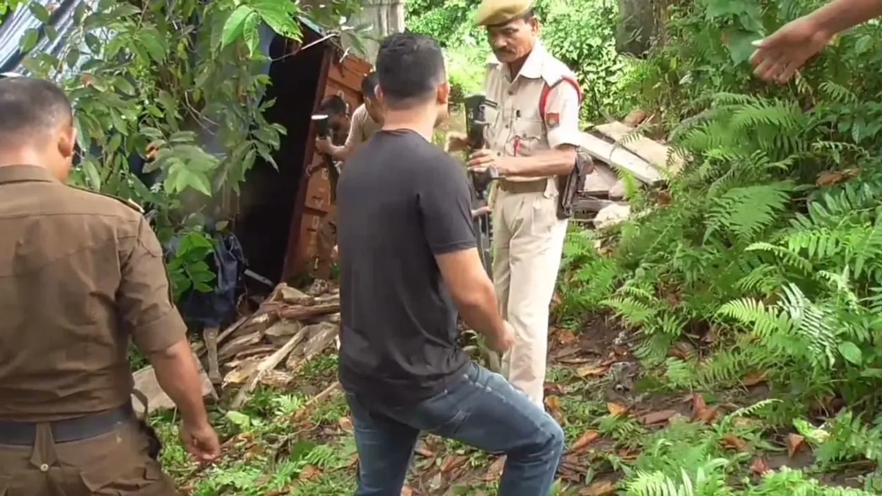 Weapon Filed Battalion Truck Crashes In Dhemaji