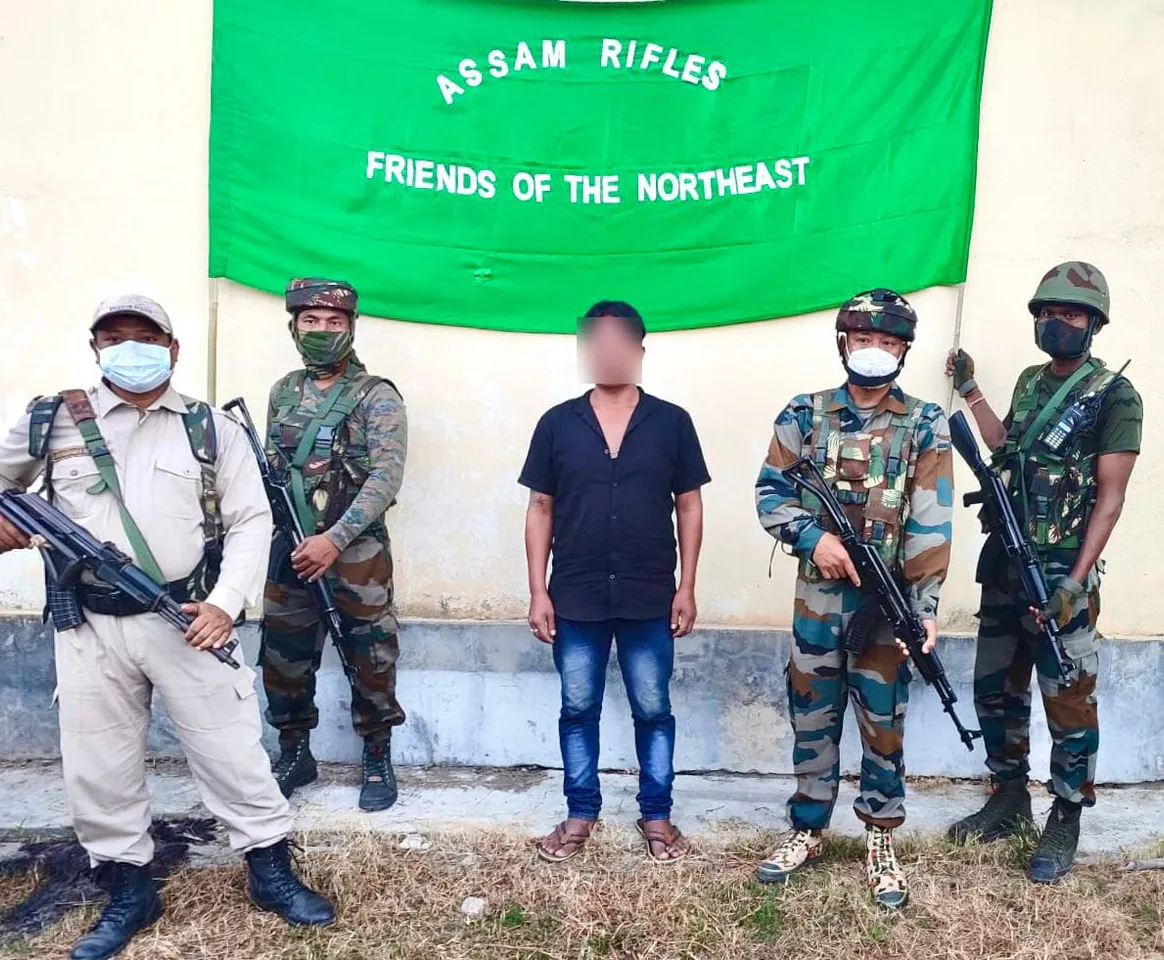 Assam Rifles Apprehends Insurgent Of Banned Manipur Outfit