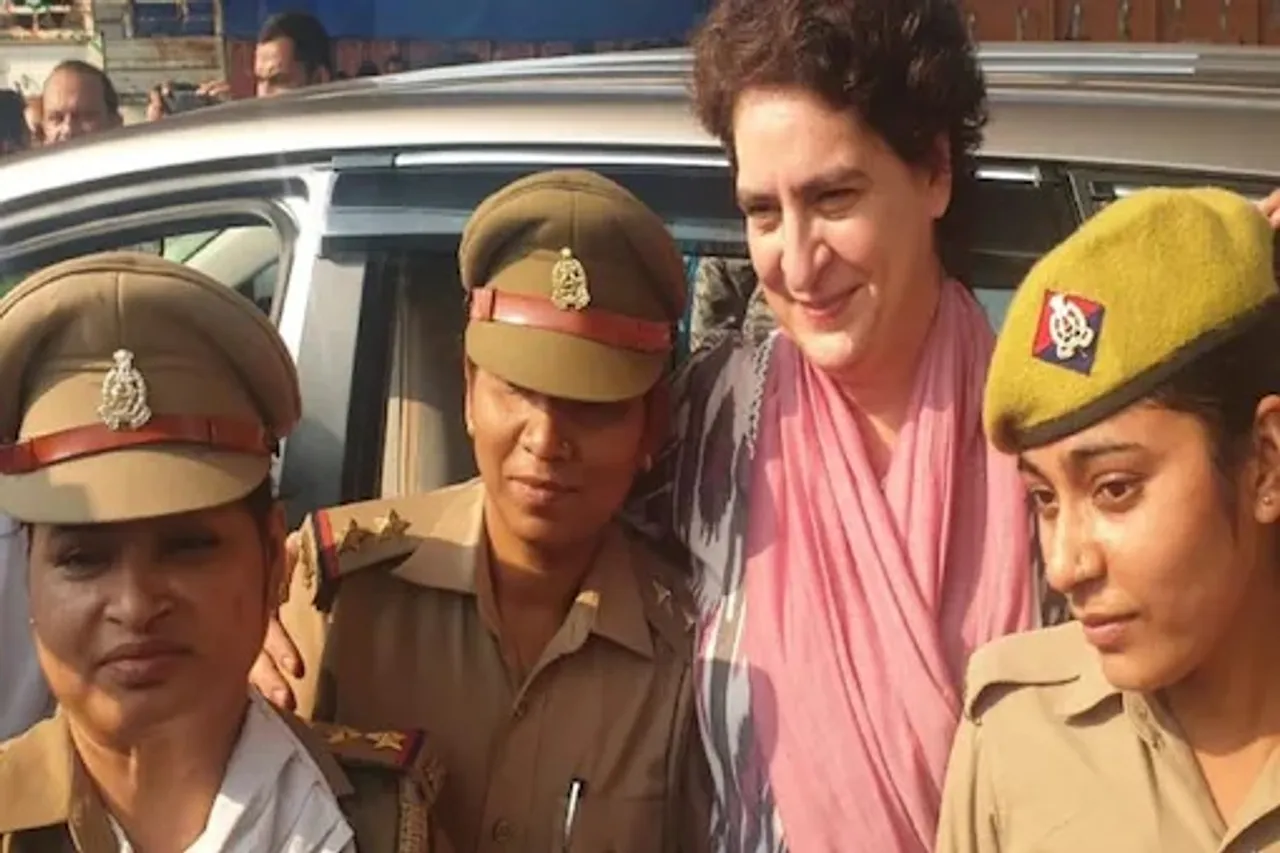 Priyanka Gandhi Detained In UP, Takes Selfie With Cops Amid Chaos