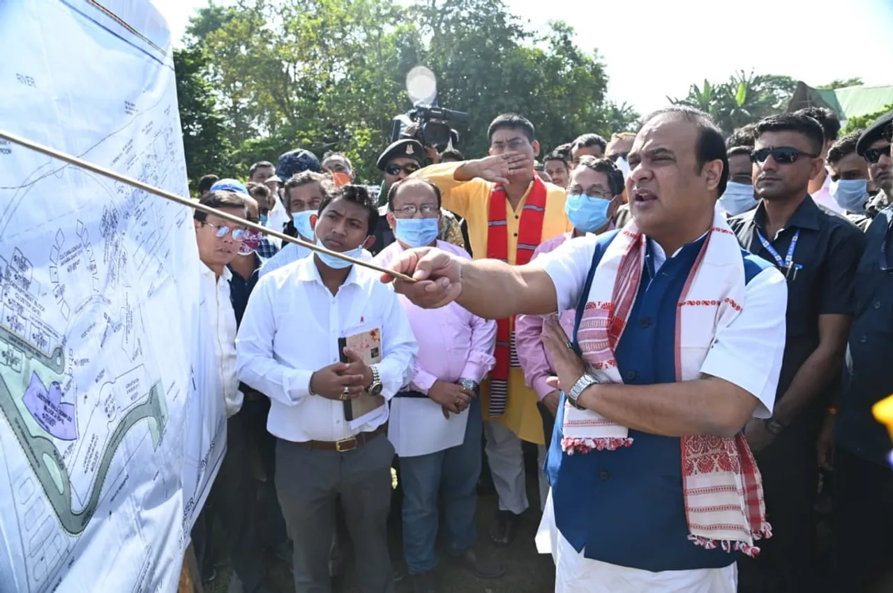 Assam CM Reviews Developmental Works In Majuli