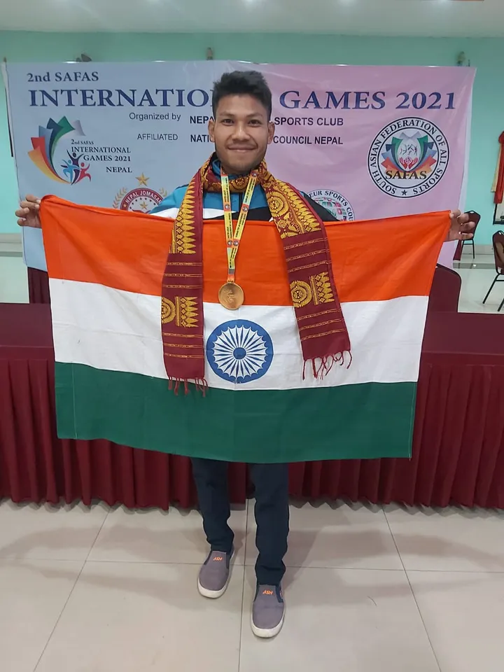 Assam’s Ramen Boro Wins Gold Medal at SAFAS
