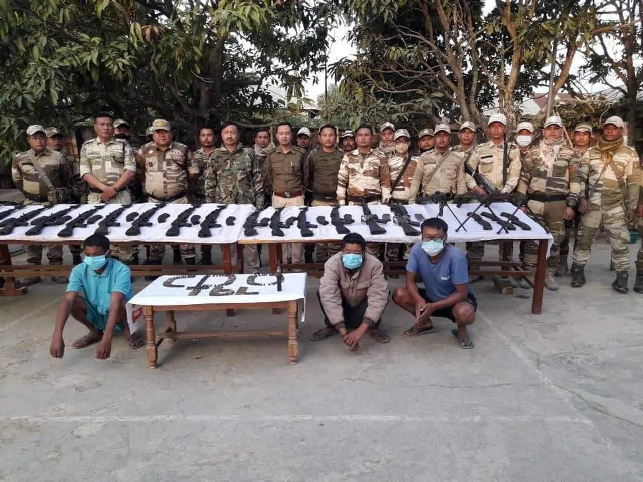 Huge Cache Of Arms, Ammunition Seized In Manipur, 3 Held Including UNLF Member