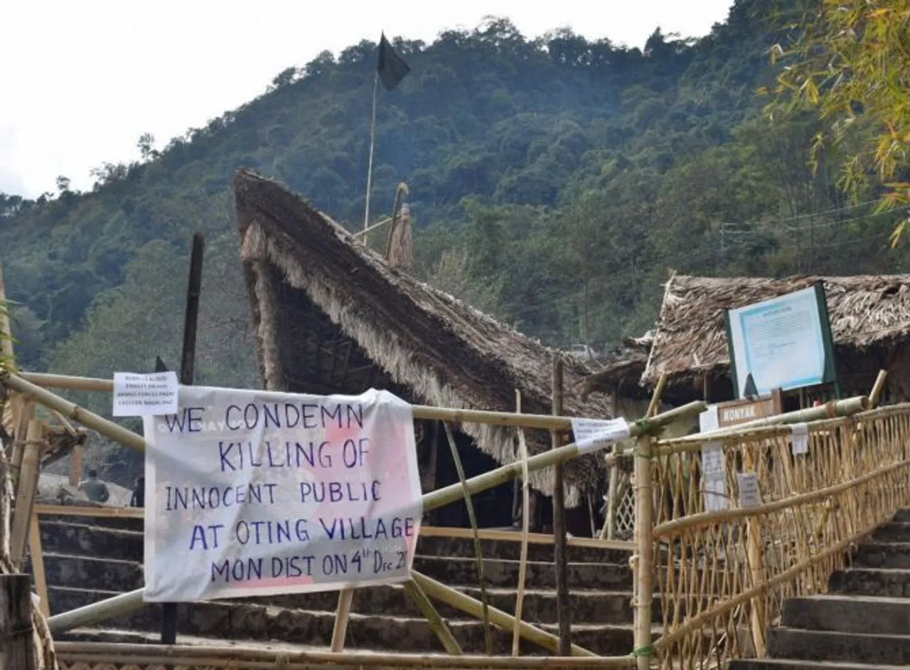 Guwahati: Protest Outside Nagaland House Against Killings Of Civilians In Mon