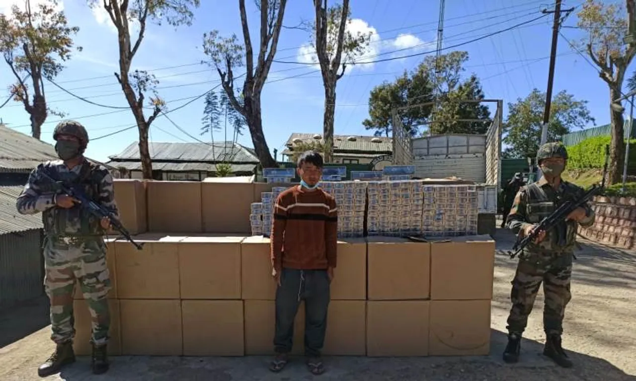 Assam Rifles Seizes Foreign Cigarettes in Mizoram