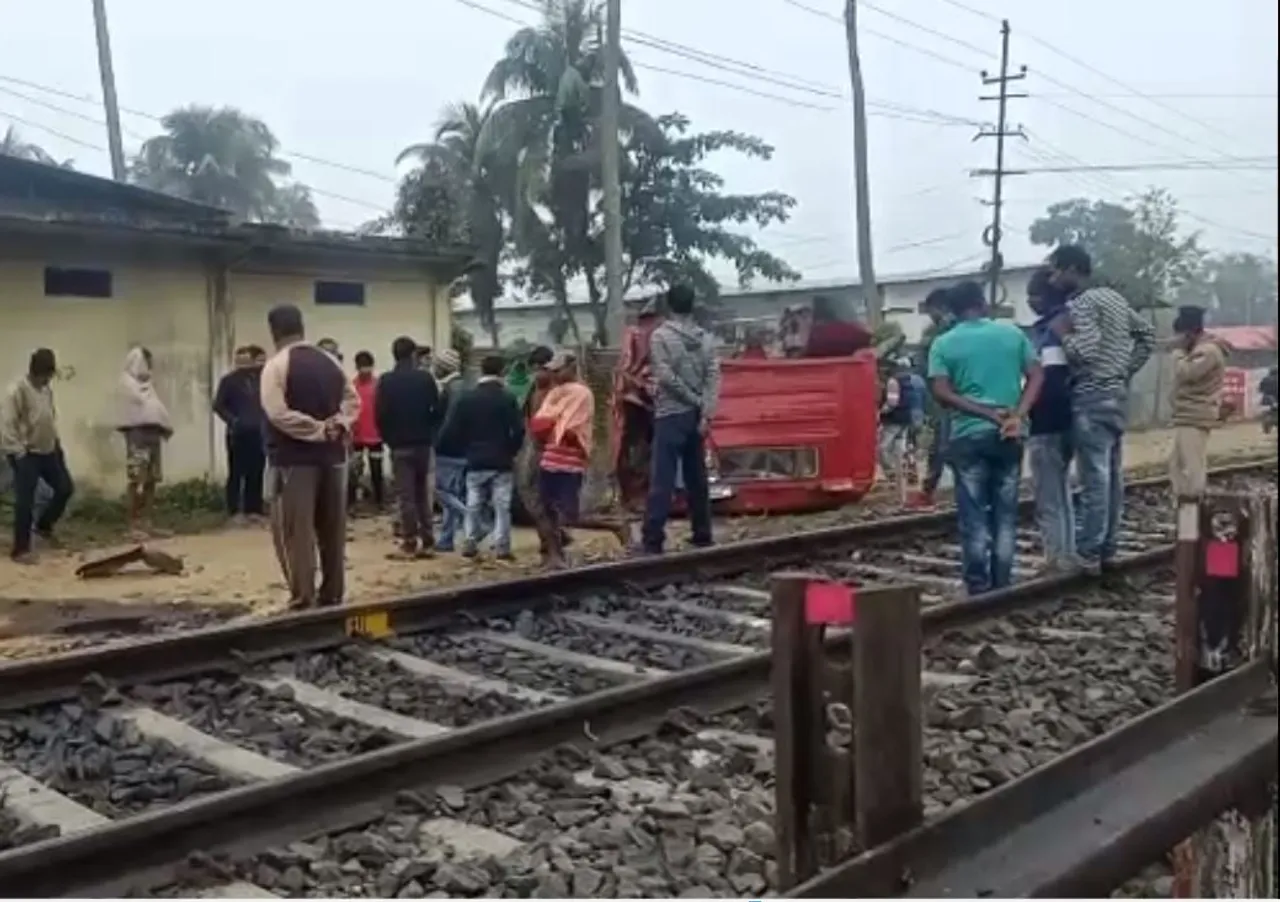 Jorhat: Speeding Train Runs Over Goods Truck