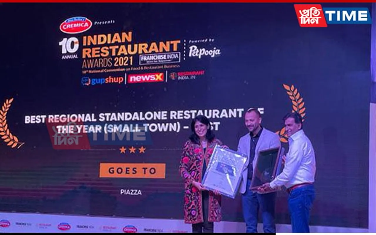 Guwahati’s PIAZZA Awarded Best Regional Stand Alone Restaurant of the Year