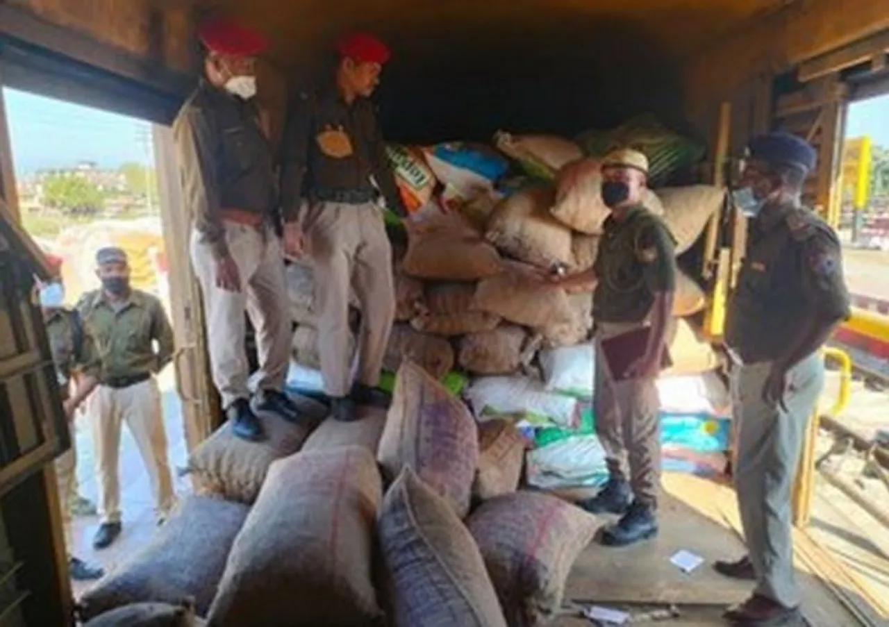 Assam Police Seize 287 Bags Of Illegal Burmese Supari From Badarpur Railway Station