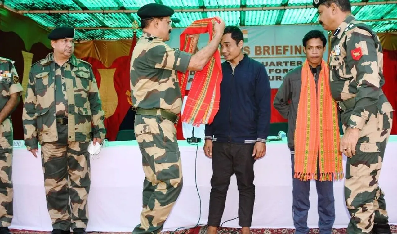 2 NLFT-BM Cadres Surrender Before BSF In Tripura